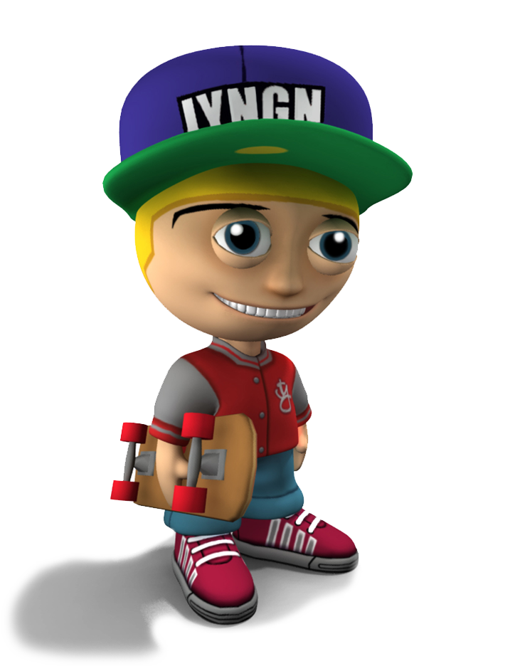 Character young engineer
